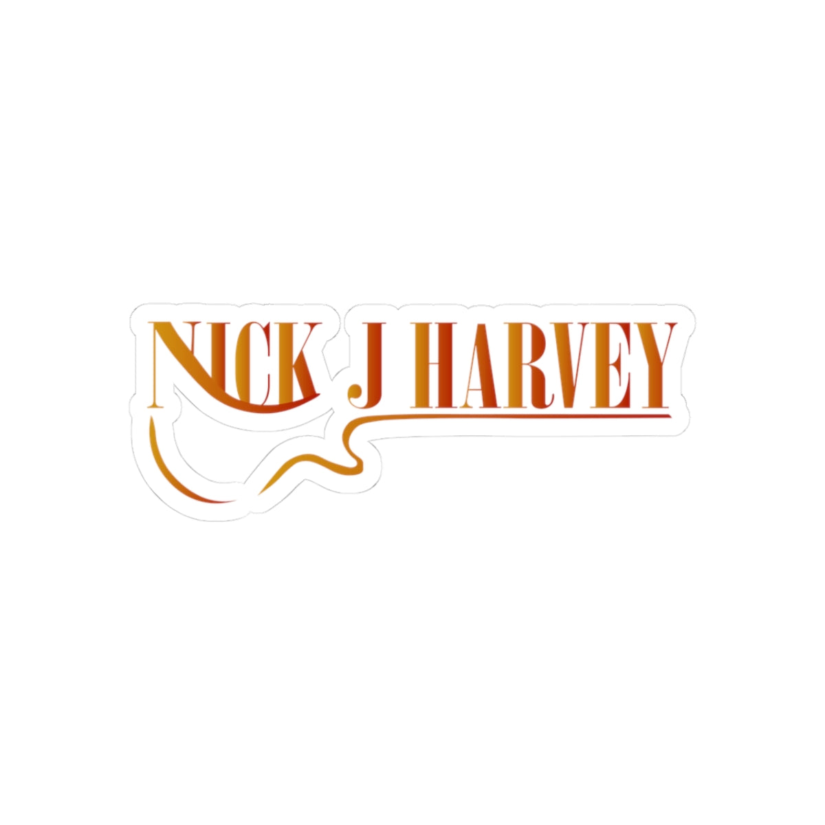 "Nick J Harvey" Logo Stickers