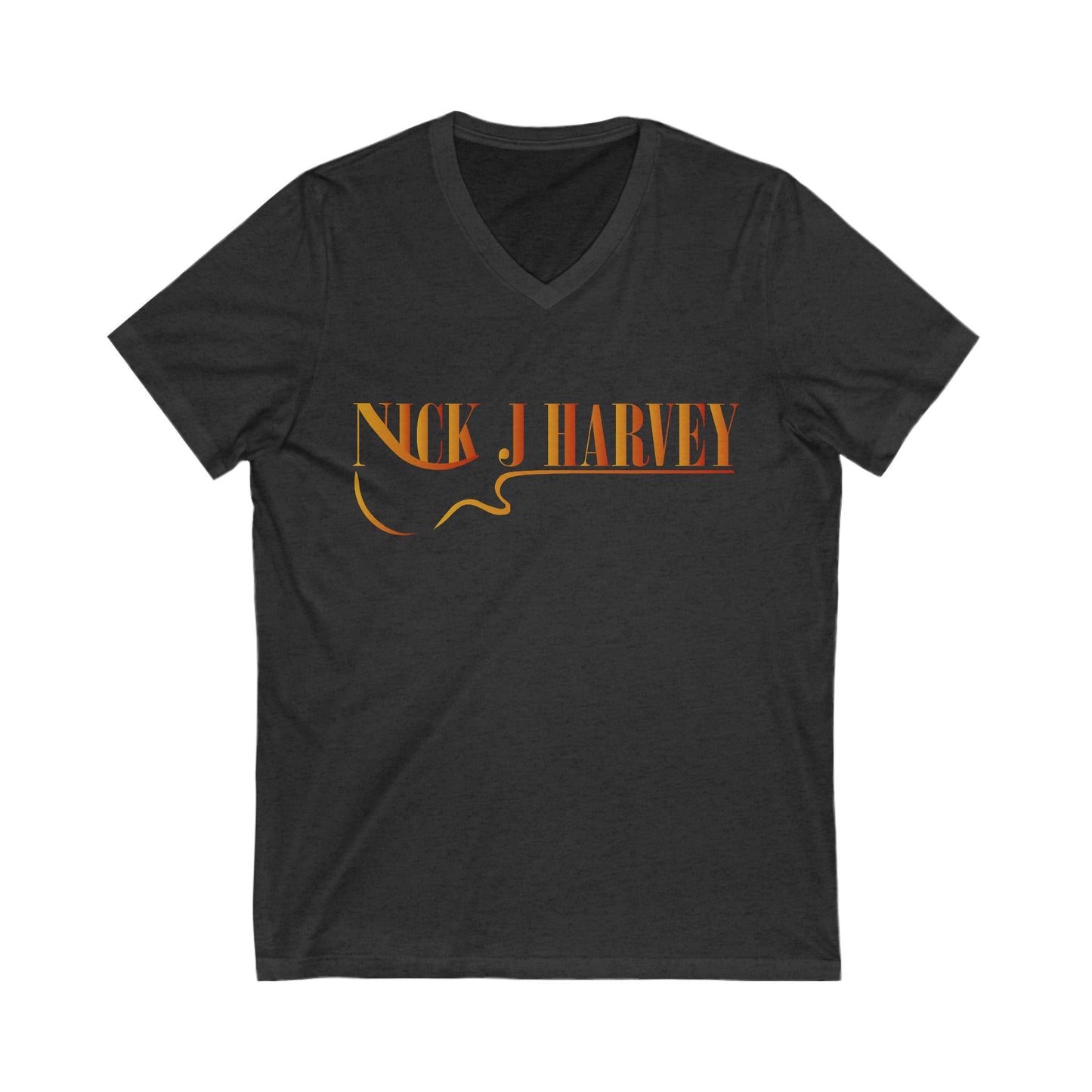 Unisex Jersey Short Sleeve V-Neck Tee - Nick J Harvey Logo